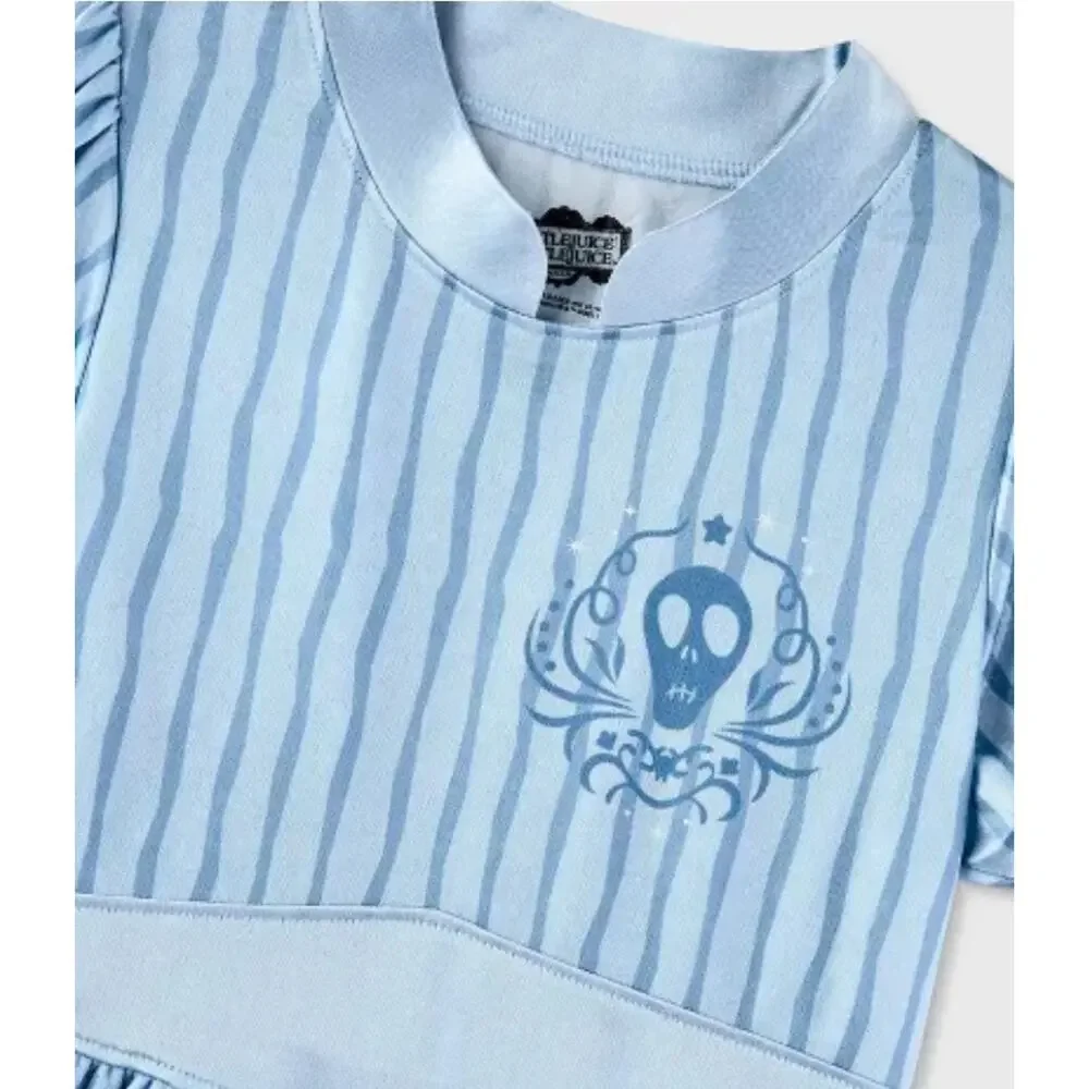 Girls' Beetlejuice Astrid Dress-Up NightGown - Blue Size XS NWT